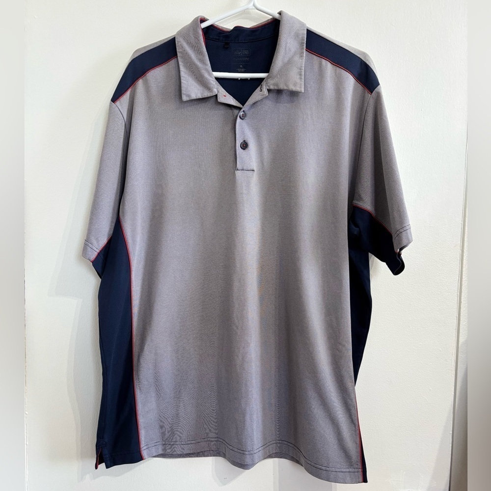 🎉4/30$🎉 Adidas Grey and Navy Athletic Polo Shirt 🔺
